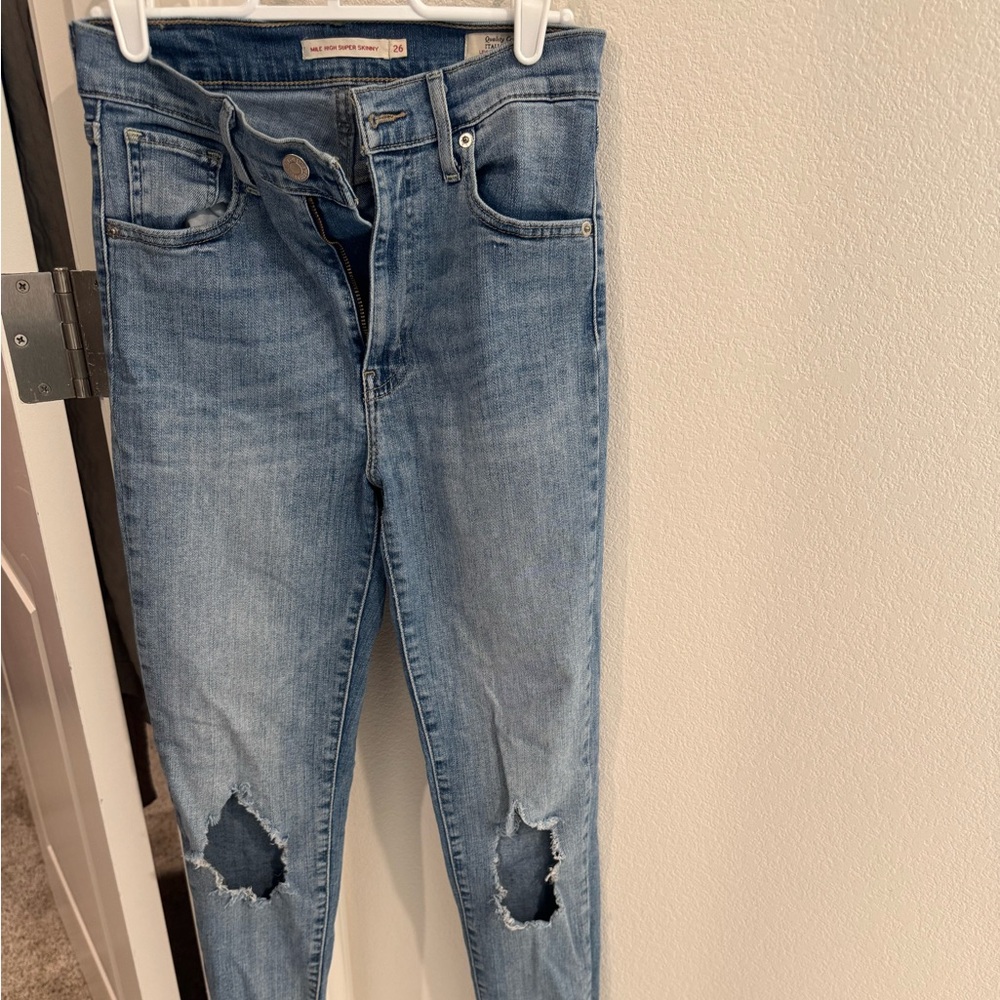 Levi’s mile high skinny jeans